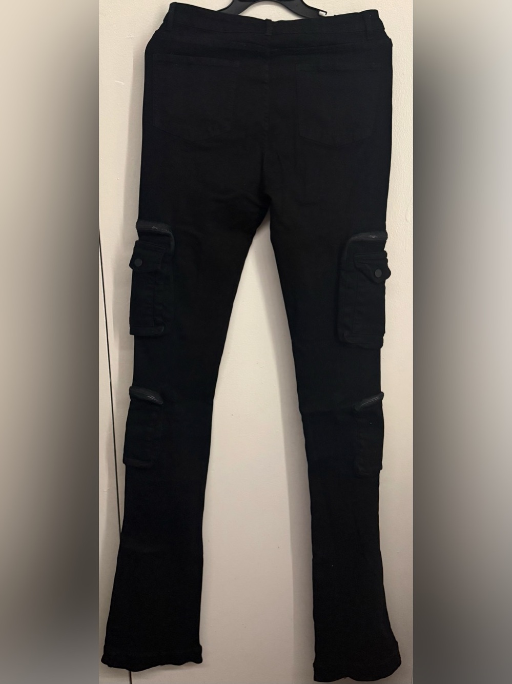 Women’s Black Boot Cut Cargo Jeans